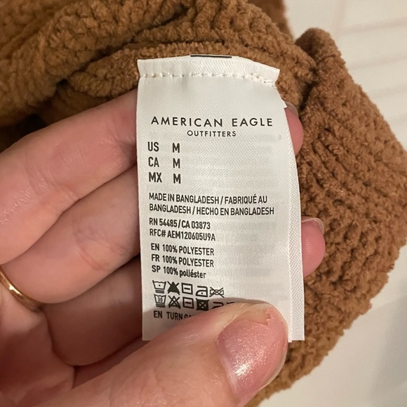 American Eagle Mockneck Knit Crop Sweater Size M - Picture 4 of 4